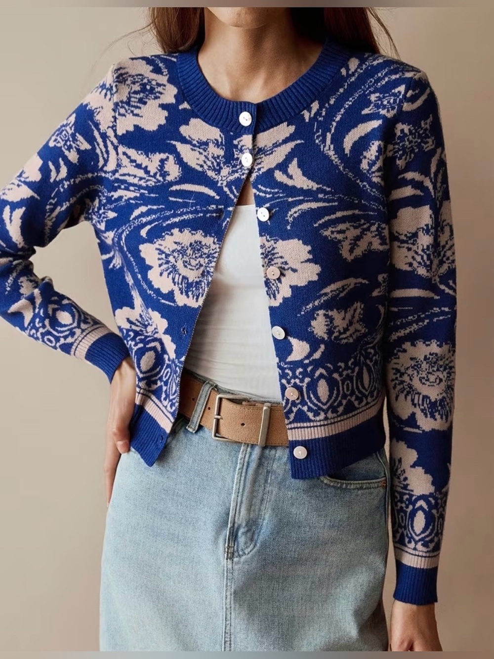 NWOT Floral Crop Cardigan 2 Choices XL